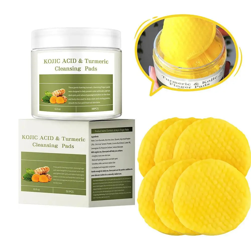 Collagen Pad Facial Toner Soothing Skin Tone Improve Sensitive Facial Skin Turmeric Kojic Acid Clean Cotton Pads Skin Care