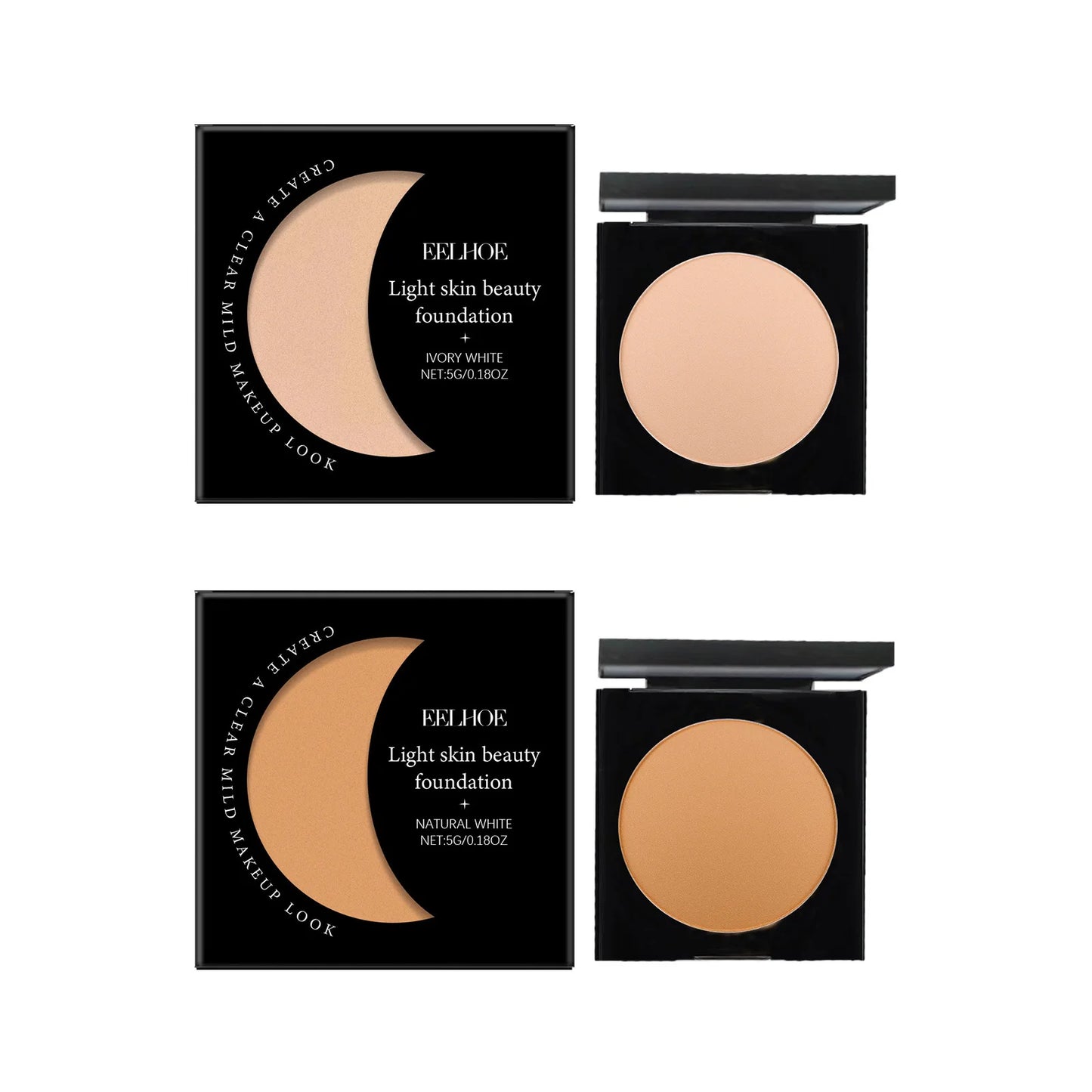 Face Foundation Oil Control Sweatproof Natural Finish Glow Skin Brightening High Coverage Makeup Base Foundation Cream 5G