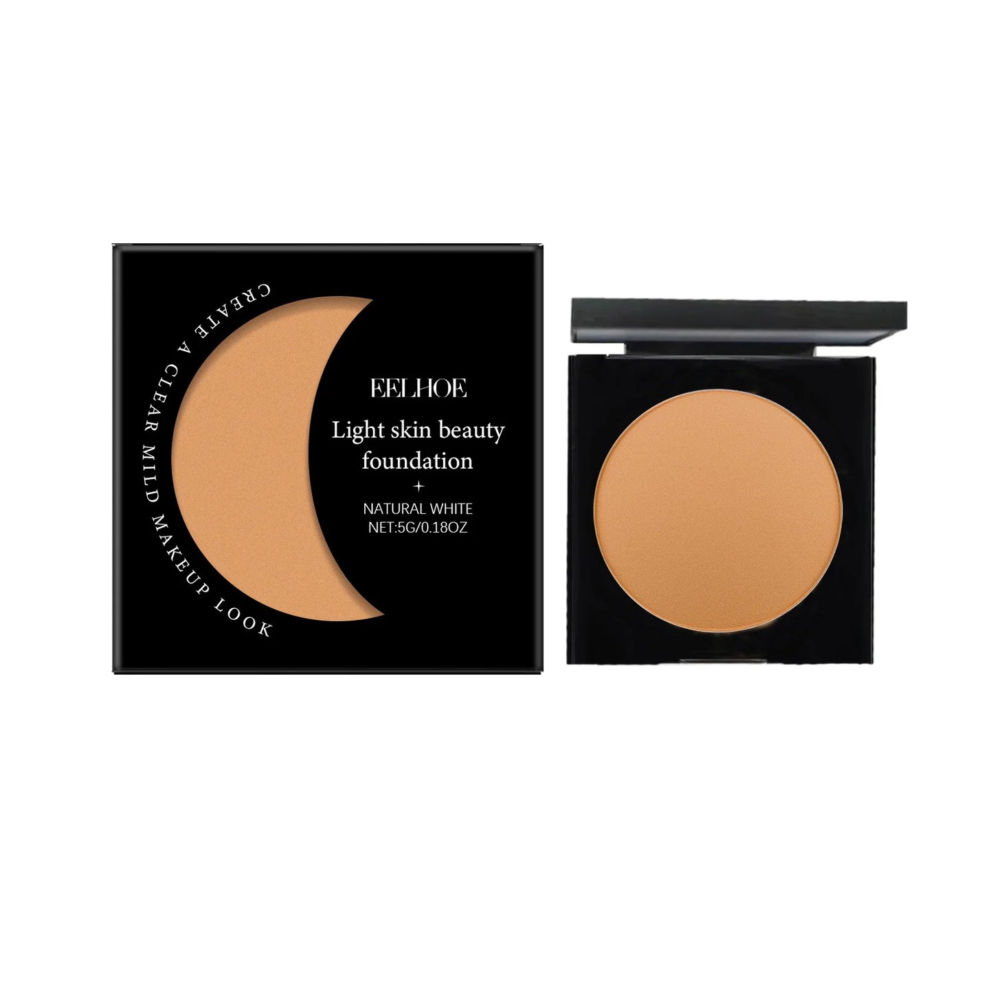 Face Foundation Oil Control Sweatproof Natural Finish Glow Skin Brightening High Coverage Makeup Base Foundation Cream 5G