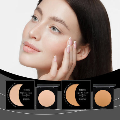 Face Foundation Oil Control Sweatproof Natural Finish Glow Skin Brightening High Coverage Makeup Base Foundation Cream 5G