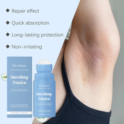 Underarm after Shave Soothing Roller Moisturizing Relieve Armpit Skin Pain Discomfort Reduce Redness Improve Dullness Quick-Dry