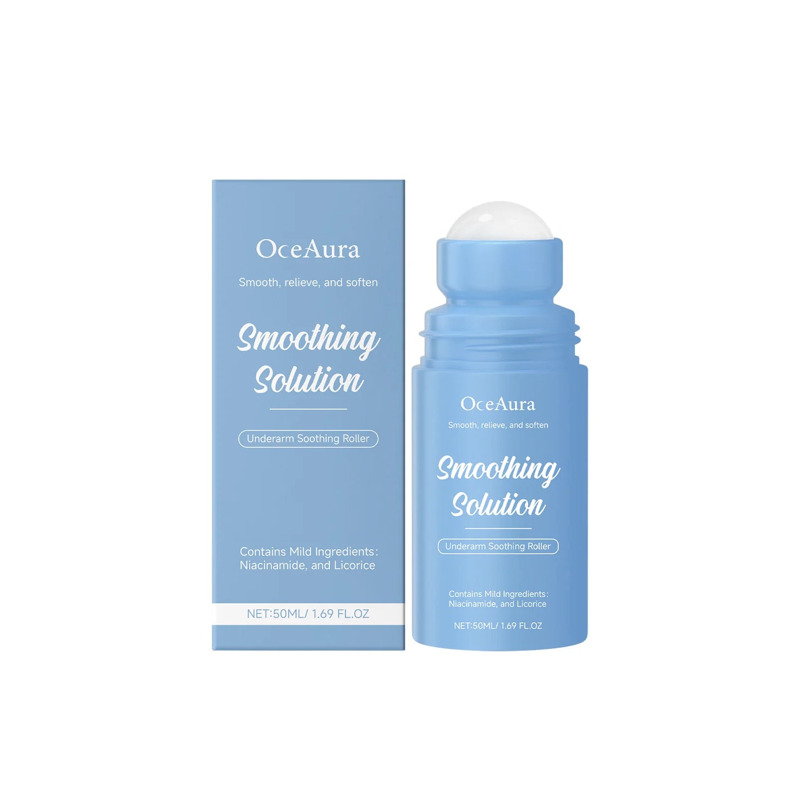 Underarm after Shave Soothing Roller Moisturizing Relieve Armpit Skin Pain Discomfort Reduce Redness Improve Dullness Quick-Dry